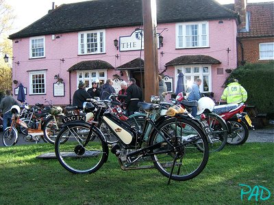 Bikes outside Grundisburgh Dog