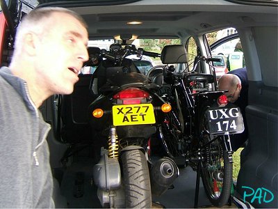 Neil Bowen unloads his van