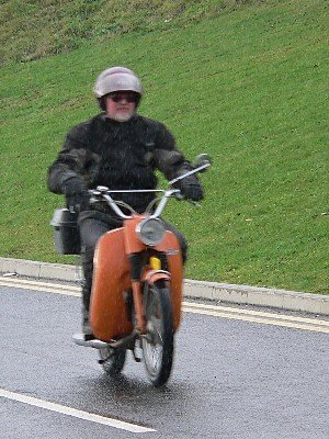 Ben on the Zündapp