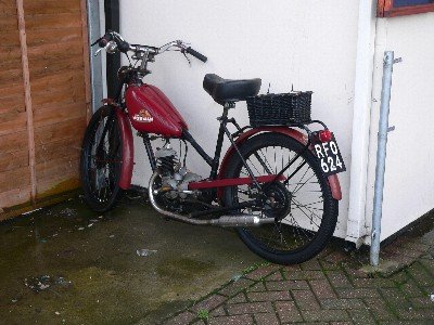 Norman in the corner - hiding its flywheel