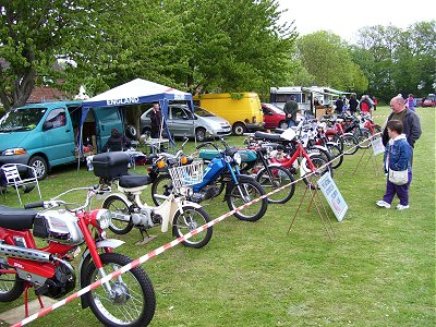 All the bikes on display