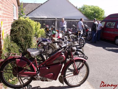 Outside the village hall