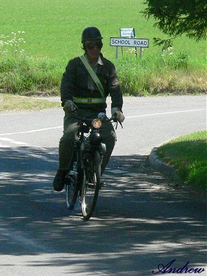 Dave is first to go, riding a Berini