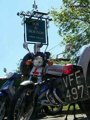 Outside the pub