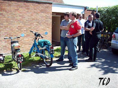 Outside the village hall