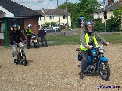 Keith rides a Bantam for a change
