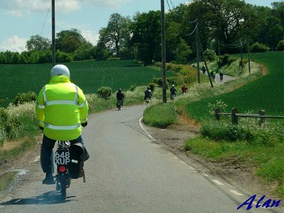 Riding through the countryside