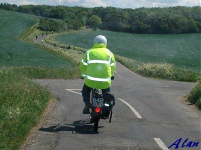 Riding through the countryside