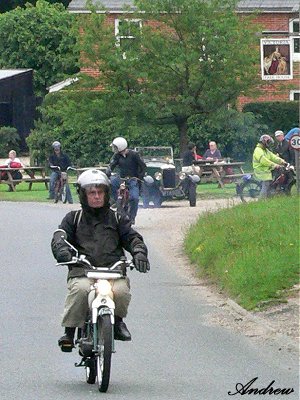 Dave rides a Puc