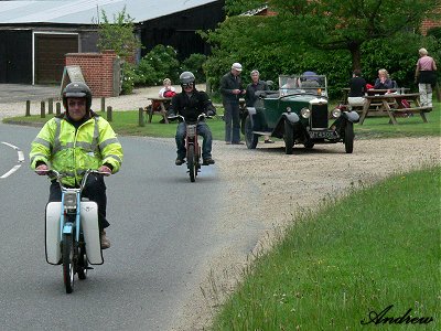 Last but one is Dave on a Mobylette