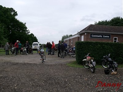 The bikes outside the Community Centre