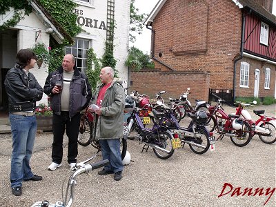 The bikes outside the Victoria