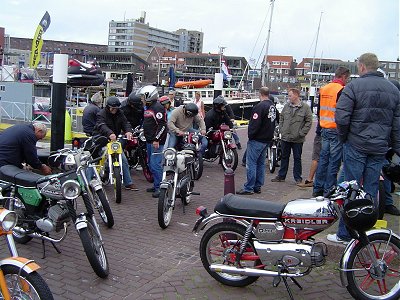 On the dockside at Scheveningen