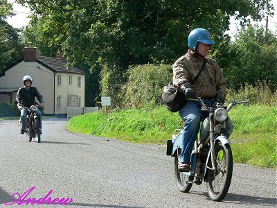 Danny on his Hercules Corvette