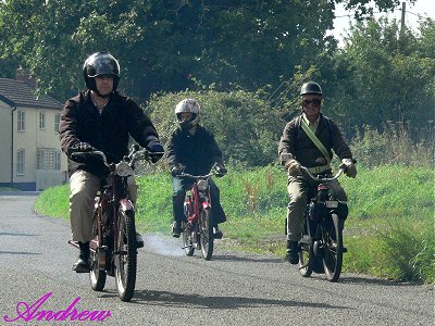 Neil, Martin and David bring up the rear