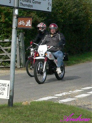 Martin and Cobby led the peloton...
