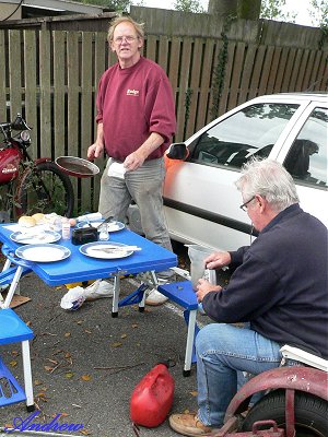 Ralph starts to cook breakfast