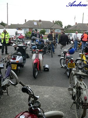 Bikes in front of the hall