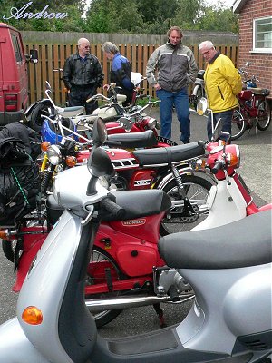 Bikes in front of the hall