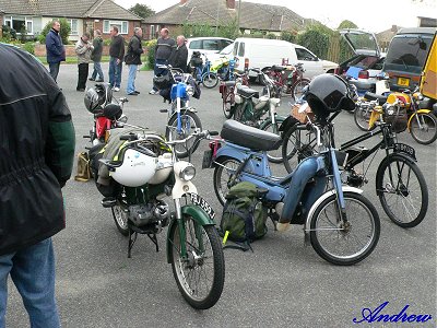 Bikes in front of the hall