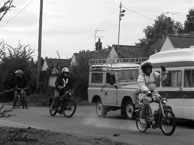 Raleigh Runabout and Norman autocycle
