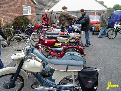Bikes in front of the hall
