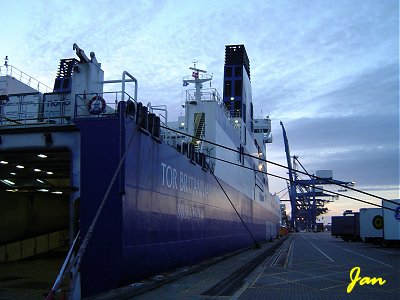Ferry at Felixstowe