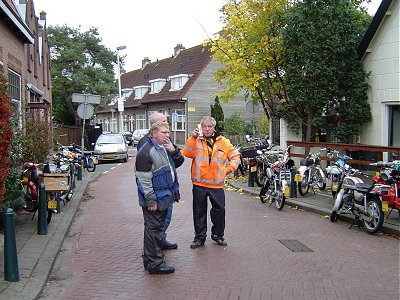 At the lunch stop