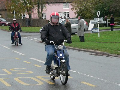 Jim on a Honda followed by Cobby on a Phillips