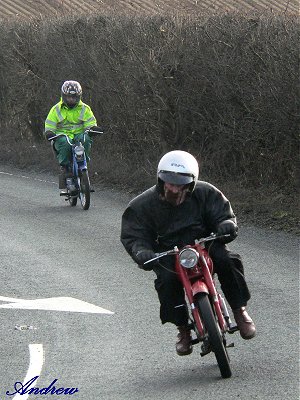 Descending the hill from Freston