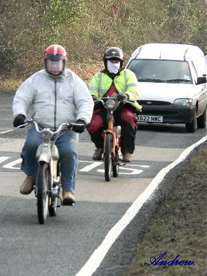 Descending the hill from Freston
