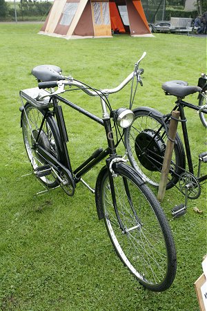 BSA Winged Wheel on a Hercules bicycle