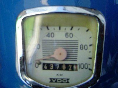 Odometer check after the ride