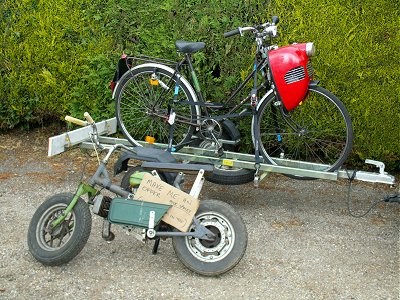 Child's speedway bike (for sale) and Cymota (not for sale)