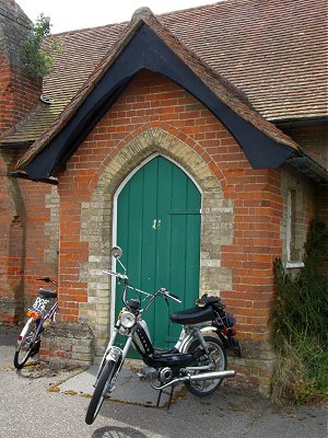 Puch at the front of the hall