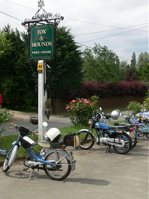 NSU Quickly by the pub sign