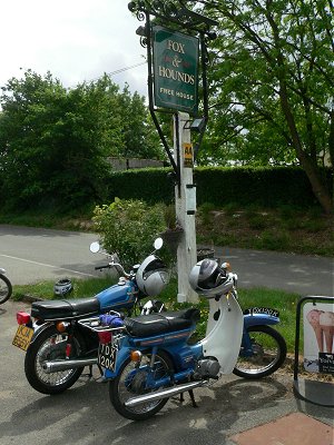 Honda CG125 and Yamaha step-through