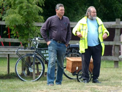 Luke and Keith with Keith's Trojan outfit