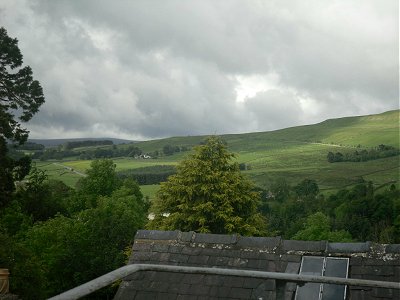 View from the bedroom on Friday morning