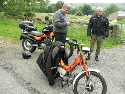 The end for this Puch (rear wheel bearing?)