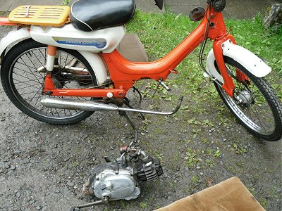 Plan B: use the engine from the spare bike