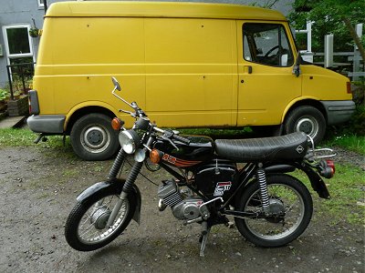 After a test ride on the PC50, John kindly offered his spare machine