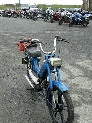 Thanks to John, I ride the Tomos