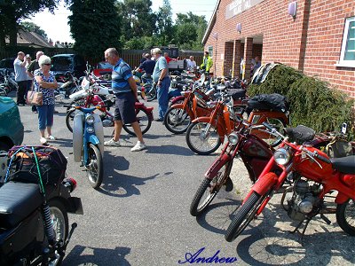 Outside the village hall