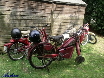 The bikes parked at the Maybush