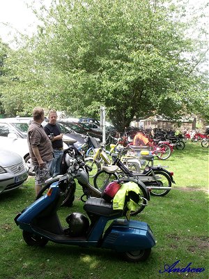 The bikes parked at the Maybush