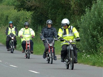 The riders on their way