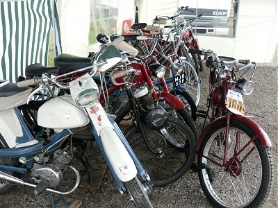 Bikes packed up for the night