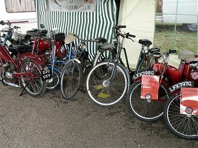 Bikes packed up for the night