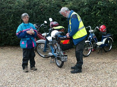 Bikes parked at the White Horse